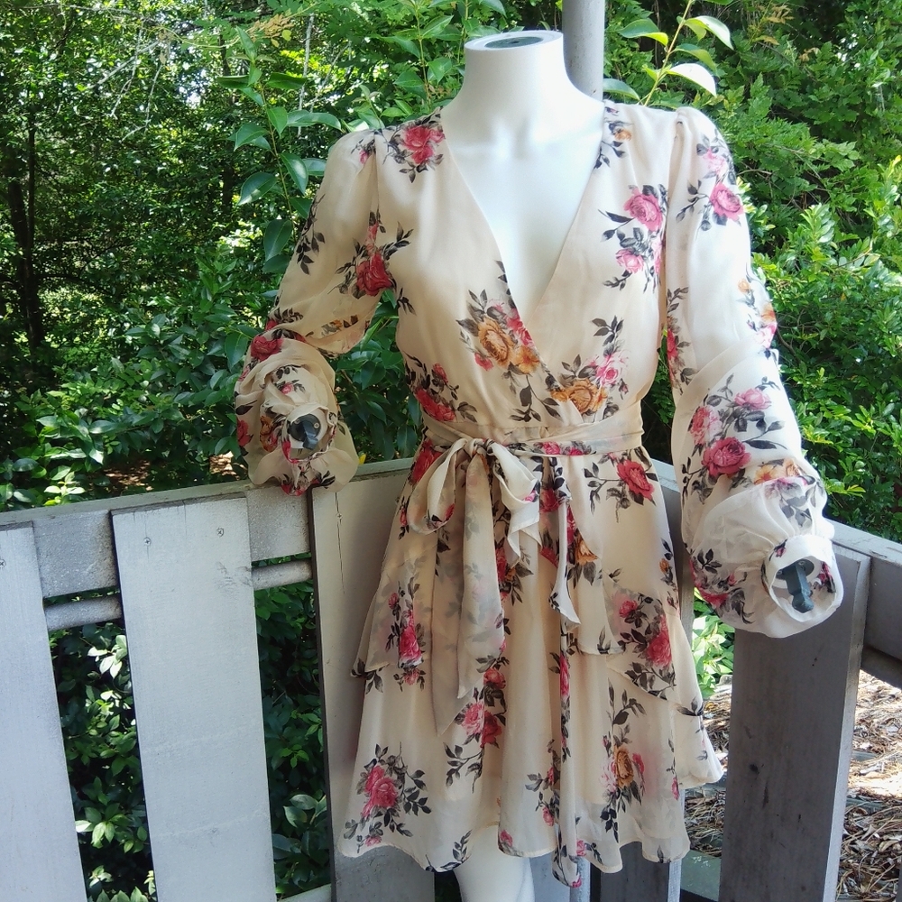 Floral Cottagecore Boho Romantic Dress